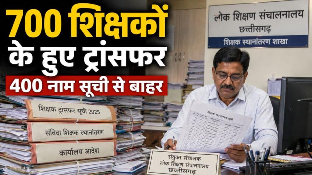 700 शिक्षकों के हुए ट्रांसफर, शिक्षा विभाग ने जारी की तबादला सूची, 400 नाम रोके गए Transfers Of Teachers