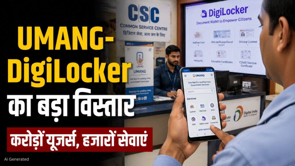 UMANG-DigiLocker: सरकार ने बढ़ाया डिजिटल सेवाओं का दायरा, 11.66 करोड़ से ज्यादा UMANG यूजर्स UMANG-DigiLocker