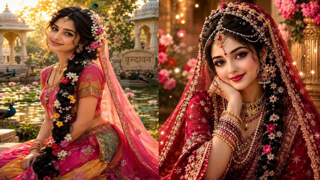 जन्माष्टमी पर खुद को AI से कैसे दें राधा रानी लुक, जानिए फोटो बनाने का आसान तरीका Radha Rani Look