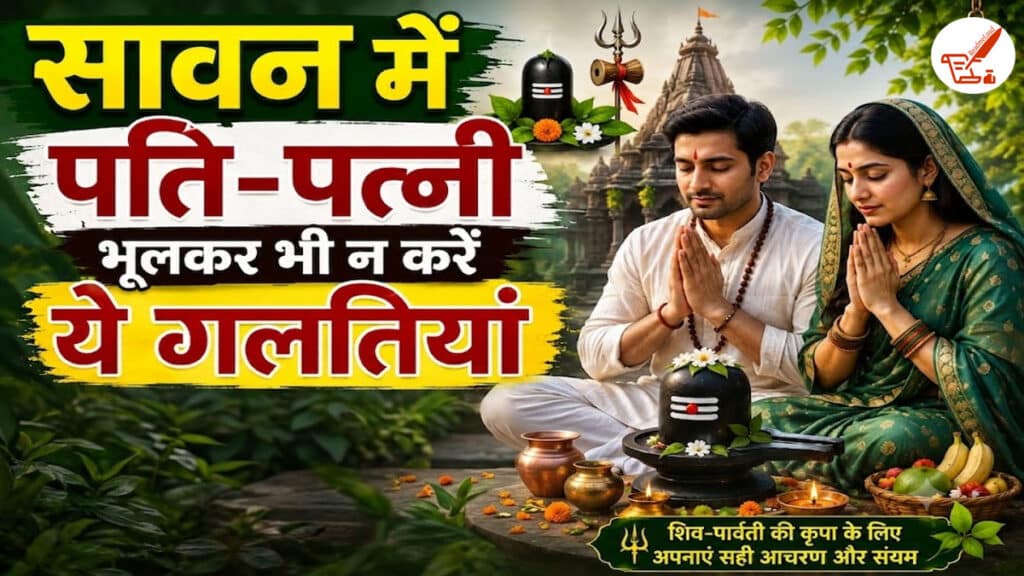 सावन में पति-पत्नी को किन बातों का ध्यान रखना चाहिए? जानें धार्मिक मान्यताएं और जरूरी बातें sawan me pati pani ke niyam