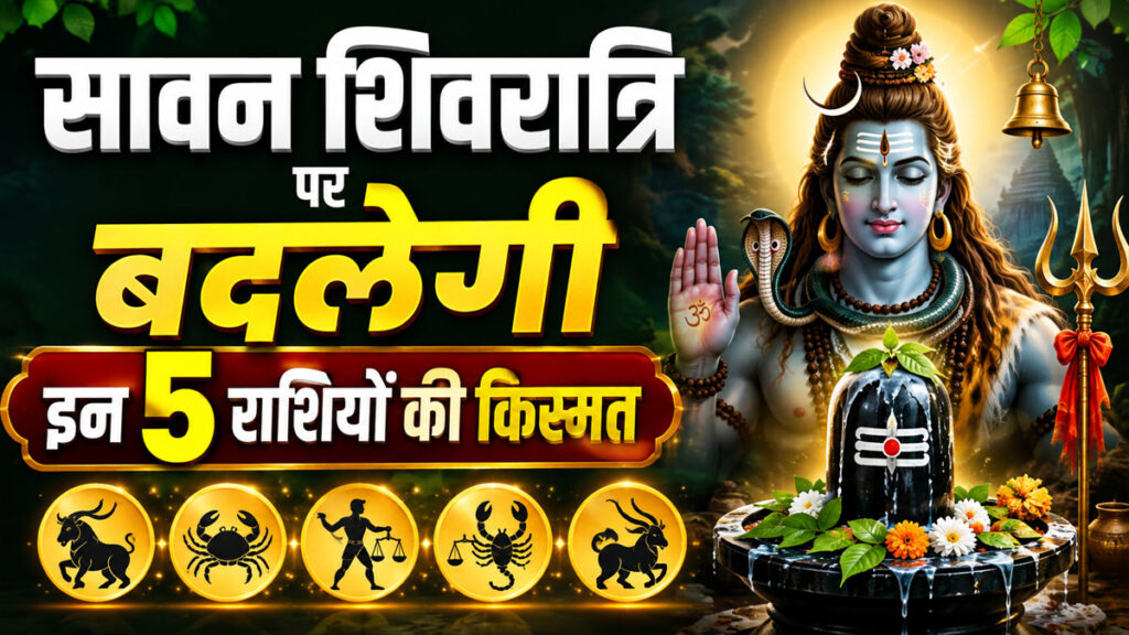 कल है सावन शिवरात्रि, इन राशि वालों के लिए होगी ज्यादा फलदायी Sawan Shivratri 2026