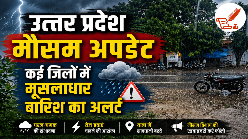 UP Weather Update: ‘आज राहत, कल से आफत!’ जानिए 12 और 13 अगस्त को कैसा रहेगा उत्तर प्रदेश का मौसम UP Weather Update 12 August 2026