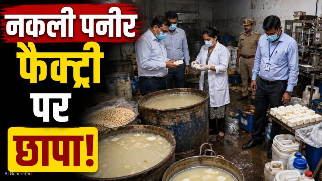 नकली पनीर फैक्ट्री