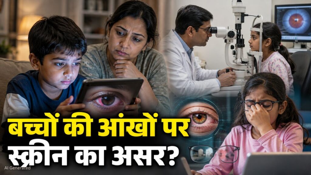 बच्चों में बढ़ रही मायोपिया और ड्राई आई की समस्या, स्क्रीन टाइम को लेकर एम्स के डॉक्टरों ने जताई चिंता बच्चों में मायोपिया और ड्राई आई