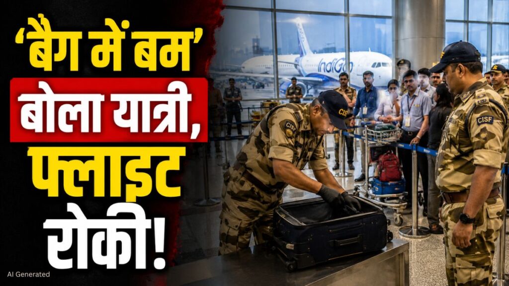 मुंबई एयरपोर्ट पर ‘बैग में बम’
