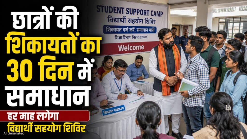 बिहार में विद्यार्थियों की शिकायतों का 30 दिनों में होगा समाधान, हर महीने लगेगा ‘विद्यार्थी सहयोग शिविर’ सहयोग शिविर