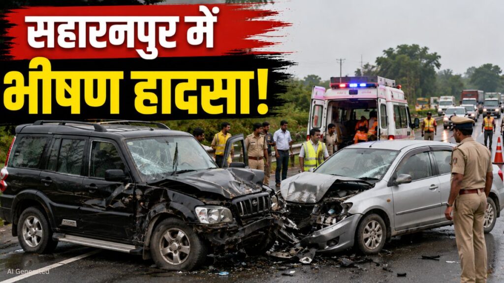 यूपी के सहारनपुर में भीषण सड़क हादसा, ITBP के DIG परमेन्द्र सिंह और चालक की मौत सहारनपुर भीषण सड़क हादसा