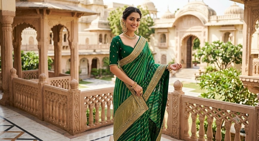 हरी साड़ी 2