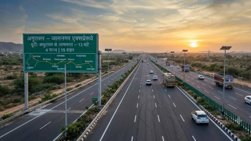 अमृतसर से जामनगर 13 घंटे में, 4 राज्यों और 15 शहरों को जोड़ेगा 6-लेन एक्सप्रेसवे Amritsar Jamnagar expressway