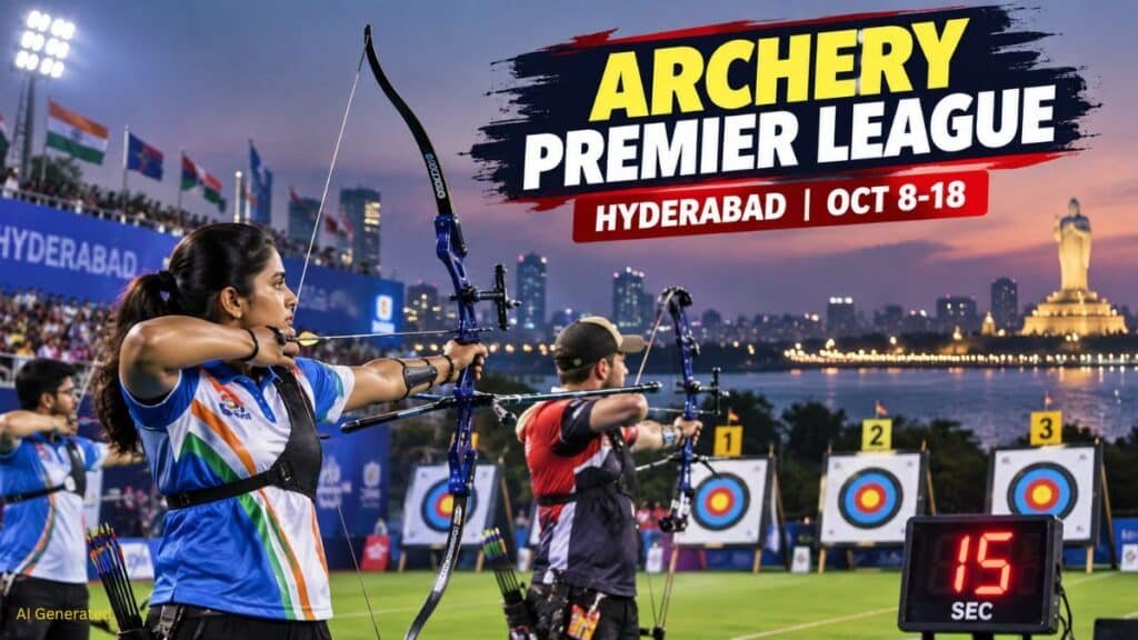 Archery Premier League 2026: 8 अक्टूबर से Hyderabad में होगा दूसरा सीजन, 48 स्टार तीरंदाज लेंगे हिस्सा Archery Premier League 2026