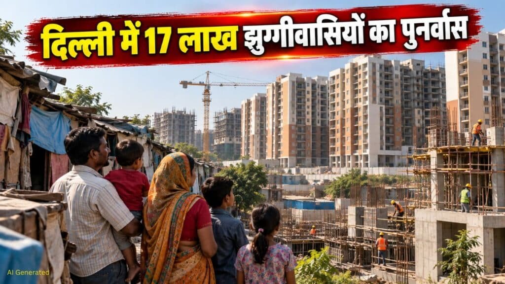 दिल्ली में 17 लाख झुग्गीवासियों के पुनर्वास की तैयारी, DDA ने निजी डेवलपर्स से मांगा सहयोग Delhi Slum Rehabilitation