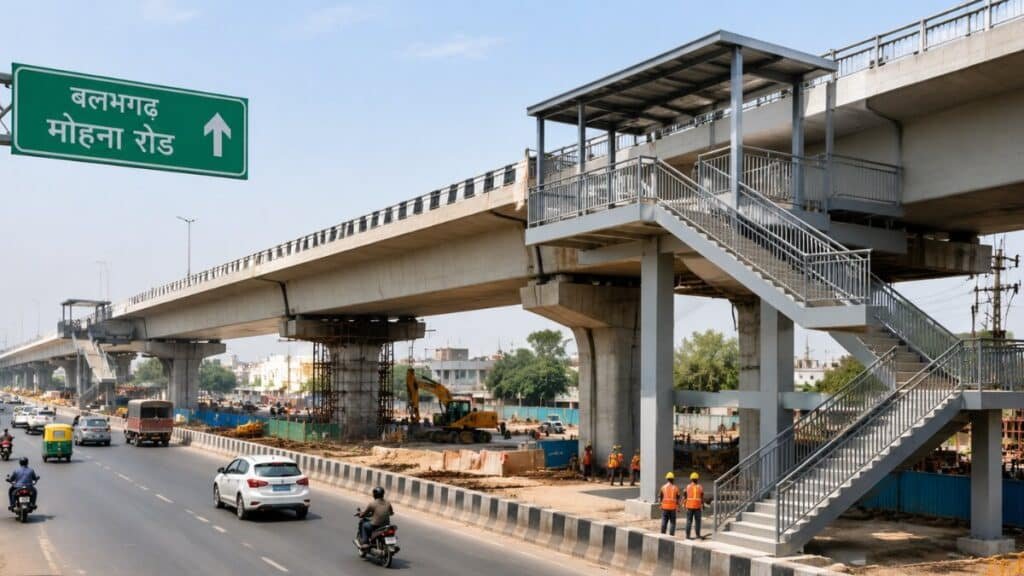 फरीदाबाद बल्लभगढ़ को बड़ी राहत! मोहना रोड एलिवेटेड पुल मार्च 2027 से पहले होगा शुरू Faridabad Elevated Bridge