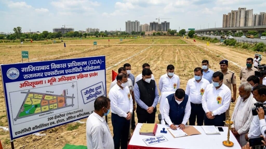गाजियाबाद एयरोसिटी का रास्ता साफ, 200 हेक्टेयर जमीन अधिग्रहण की प्रक्रिया शुरू Ghaziabad Aerocity Project