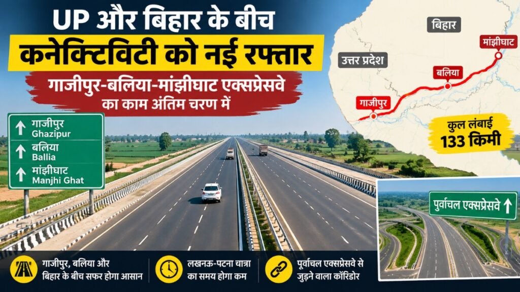 नए एक्सप्रेसवे से यूपी-बिहार की दूरी होगी कम, दिल्ली-NCR से भी सफर होगा आसान Ghazipur Ballia Manjhi Ghat Expressway