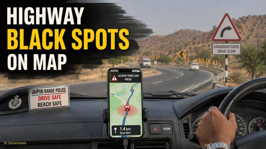 हाईवे के ब्लैक स्पॉट अब Google Map पर, जयपुर रेंज पुलिस ने शुरू किया ‘ऑपरेशन सेफर रोड’ HIGHWAY BLACK SPOTS ON GOOGLE MAP