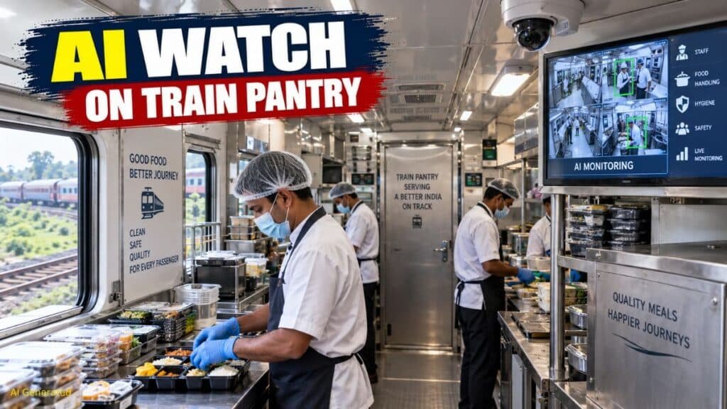 ट्रेन में खाने की क्वालिटी पर नो कॉम्प्रोमाइज, IRCTC अब AI से रखेगा पैंट्री पर पैनी नजर IRCTC AI CCTV
