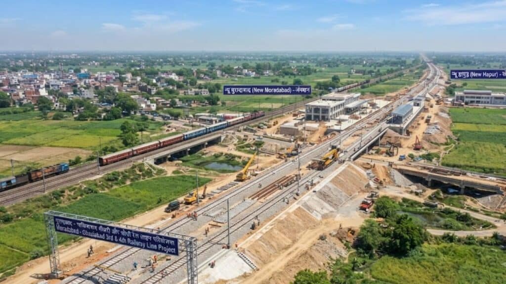 UP Railway को मिलेगी नई रफ्तार, 14,926 करोड़ के प्रोजेक्ट में बनेंगे 6 नए स्टेशन Moradabad railway news