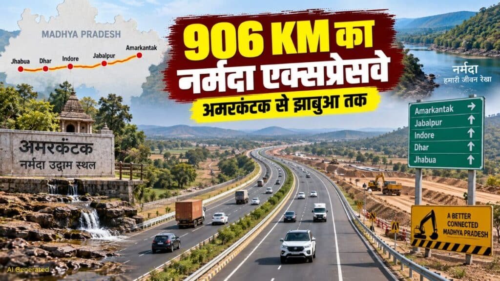 Narmada Expressway: 906 KM का ‘नर्मदा सुपरवे’ बदलेगा सफर का नक्शा, अमरकंटक से झाबुआ तक बनेगा लंबा कॉरिडोर Narmada Expressway