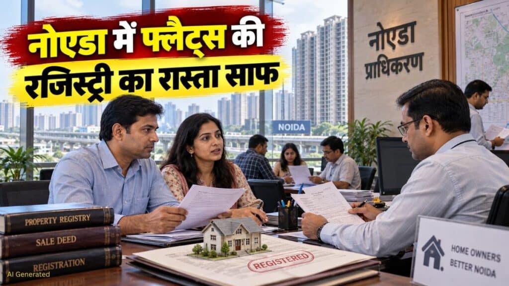 नोएडा में अटके फ्लैट्स की रजिस्ट्री का रास्ता साफ, सोसायटी के वैध कब्जेदारों को भी मिलेगा मालिकाना हक Noida Flat Registry
