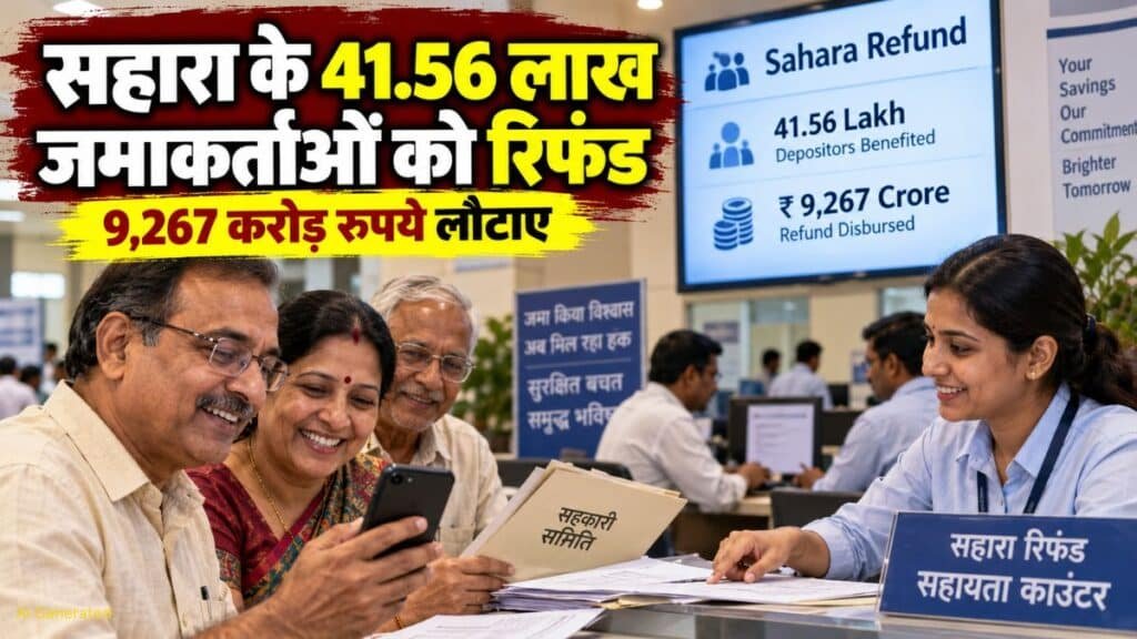 सहारा के 41.56 लाख जमाकर्ताओं को 9,267 करोड़ का रिफंड, पोर्टल फिर बहाल Sahara Refund Portal