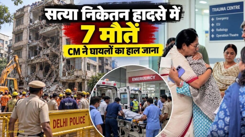 सत्या निकेतन हादसा: सीएम रेखा गुप्ता ने घायलों का हाल जाना, 7 मौतों की पुष्टि Satya Niketan Accident