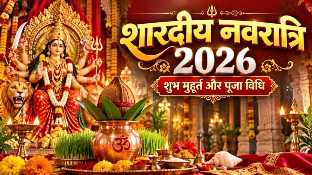 Shardiya Navratri 2026: इस दिन होगी कलश स्थापना, जानें शुभ मुहूर्त और पूरी पूजा विधि Shardiya Navratri 2026 Puja Vidhi