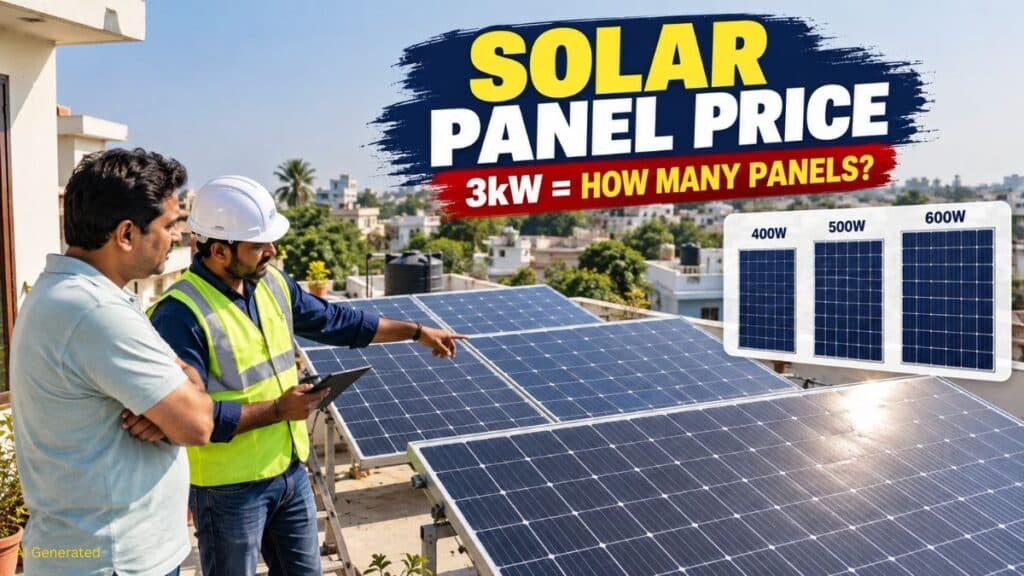 Solar Panel Price: 1 पैनल कितने का आता है, 3kW के लिए कितने पैनल चाहिए? जानें पूरी जानकारी Solar Panel Price