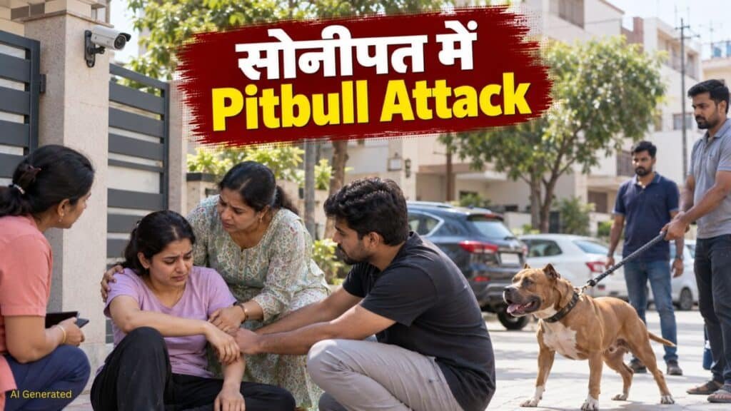 Sonipat Pitbull Attack