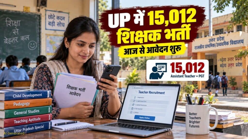 UPESSC Teacher Vacancy 2026: यूपी में 15,012 शिक्षकों की भर्ती, आज से आवेदन शुरू, दिसंबर में परीक्षा UPESSC Teacher Vacancy 2026