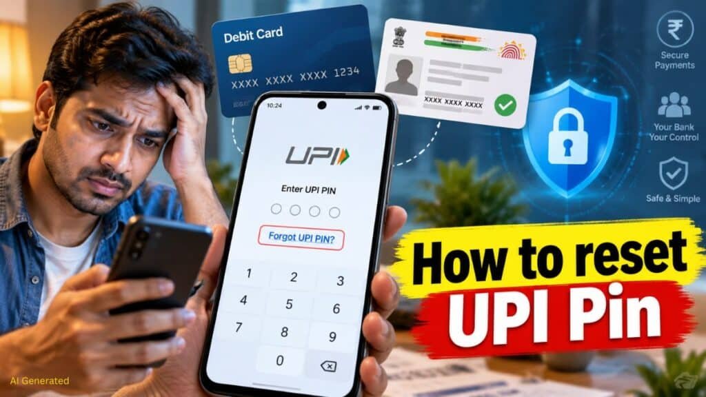UPI PIN भूल गए तो क्या करें? घर बैठे ऐसे करें रीसेट UPI PIN Reset