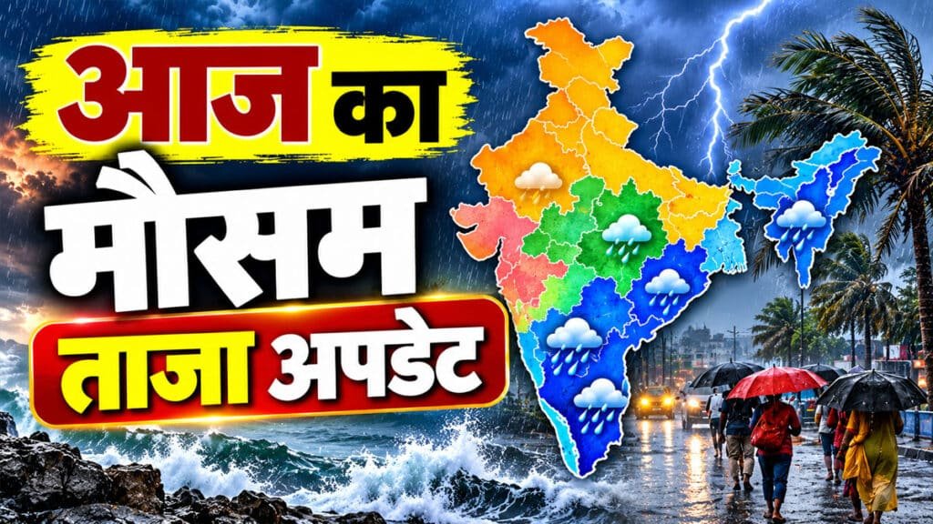 Aaj ka Mausam: 1 अक्टूबर से देश का मौसम बदलेगा, इन राज्यों में भारी बारिश और आंधी का अलर्ट, जानें पूरे देश का हाल Aaj ka Mausam