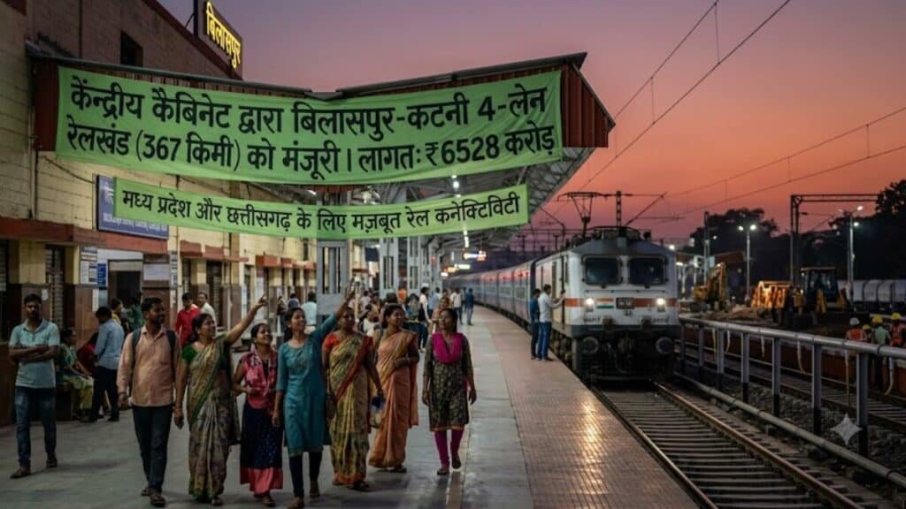 bilaspur katni railway project