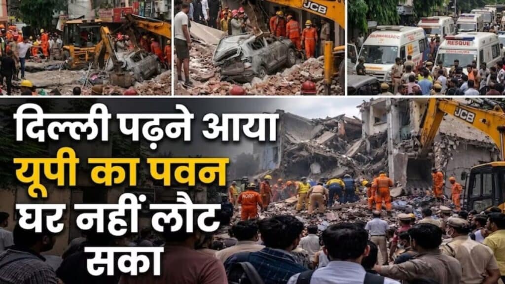 दिल्ली पढ़ने आया औरैया का पवन फिर घर नहीं लौट सका, सत्य निकेतन हादसे ने उठाए बड़े सवाल; आखिर कब जागेगा सिस्टम? delhi satya niketan