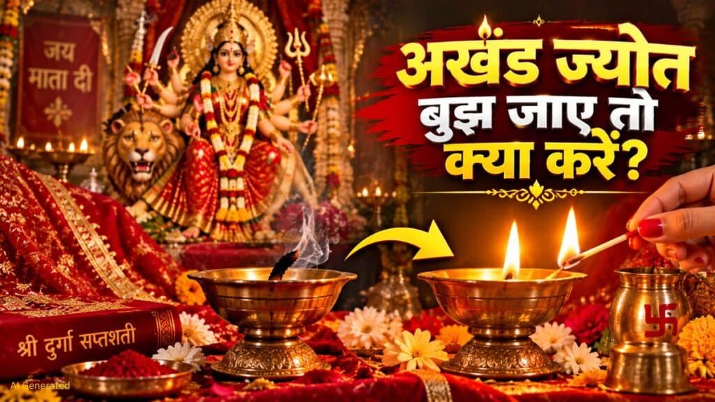 अखंड ज्योत बुझ जाए तो क्या करें