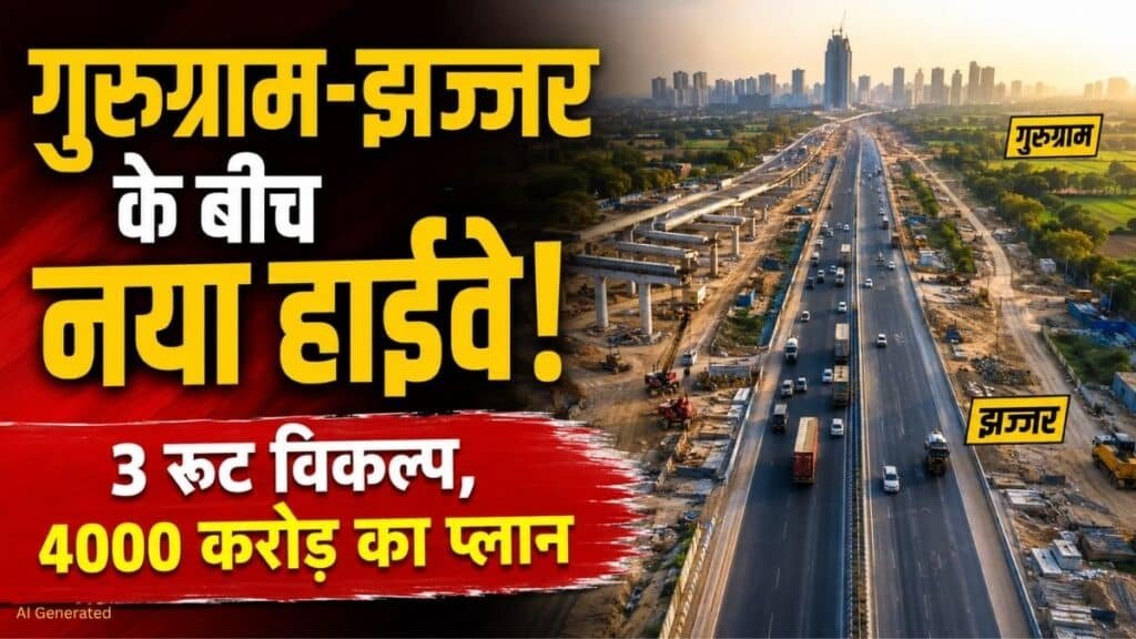 किसानों की जमीन भी जाएगी, 3-4 हजार करोड़ खर्च होंगे, पढ़ें गुरुग्राम-झज्जर हाईवे का पूरा प्लान गुरुग्राम-झज्जर