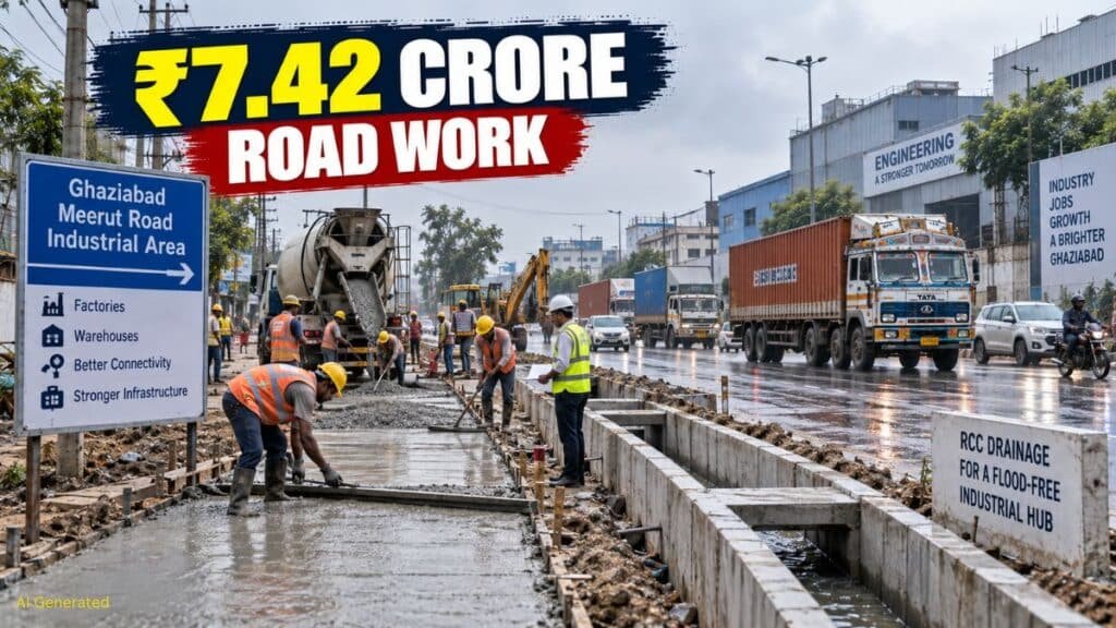 गाजियाबाद के मेरठ रोड इंडस्ट्रियल एरिया की बदलेगी सूरत, ₹7.42 करोड़ के टेंडर जारी, जलभराव से मिलेगी राहत मेरठ रोड इंडस्ट्रियल एरिया