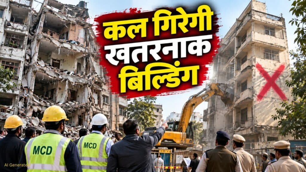 सत्य निकेतन PG हादसे के बाद एक और खतरनाक इमारत पर कार्रवाई, कल होगा डिमोलिशन सत्य निकेतन PG
