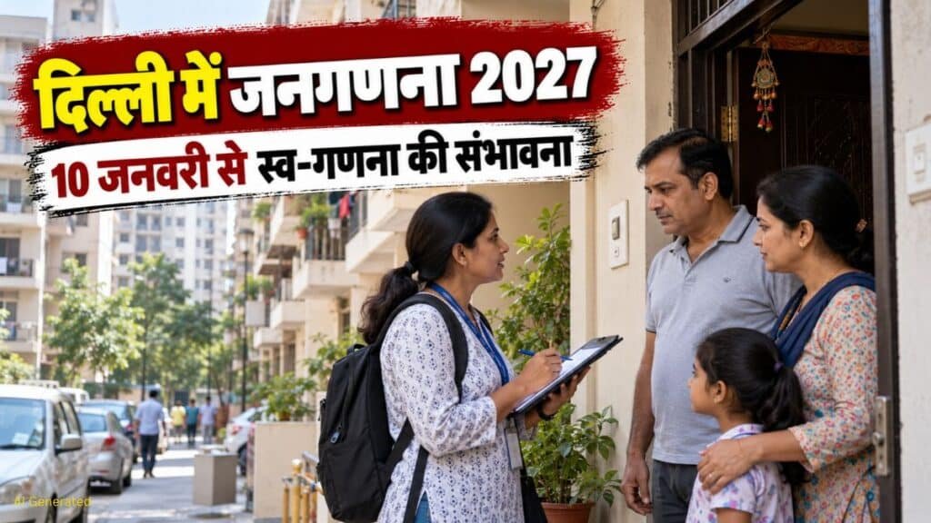 Delhi Census 2027: दिल्ली में 10 जनवरी से शुरू हो सकती है जनगणना का दूसरा चरण, 15 दिन मिलेगा स्व-गणना का मौका Delhi Census 2027