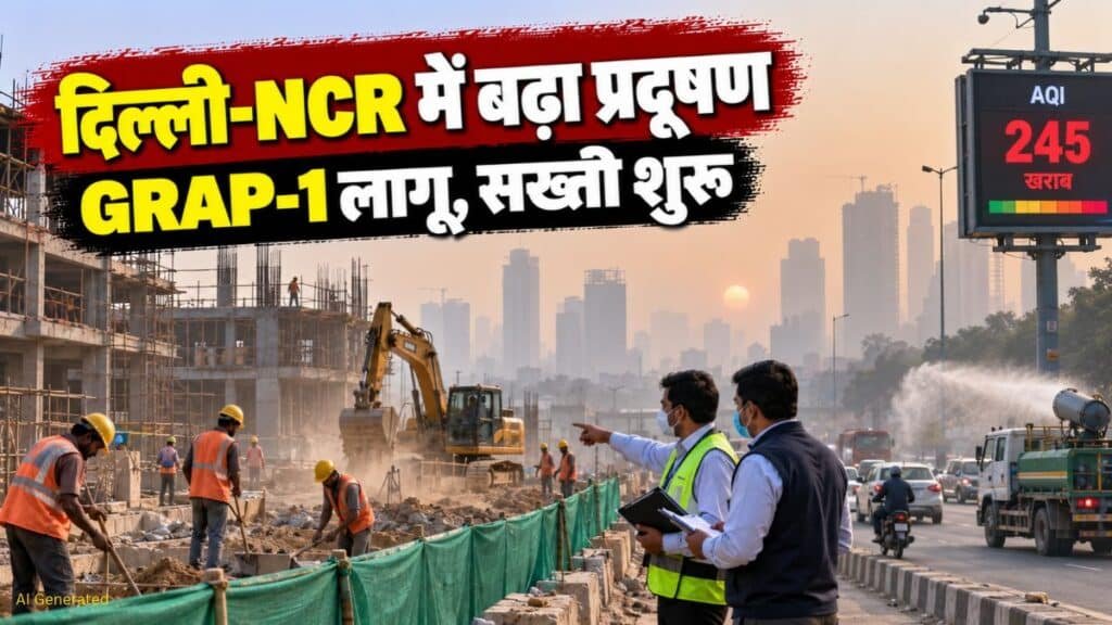 दिल्ली-NCR में सांसों पर आफत! AQI 200 पार जाते ही लागू हुआ GRAP-1, जानें क्या बदला GRAP-1