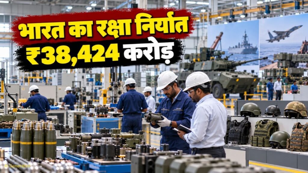 भारत का रक्षा निर्यात रिकॉर्ड ₹38,424 करोड़ पर पहुंचा, यूरोप में बढ़ी मांग से मिली मजबूती India Defence Export