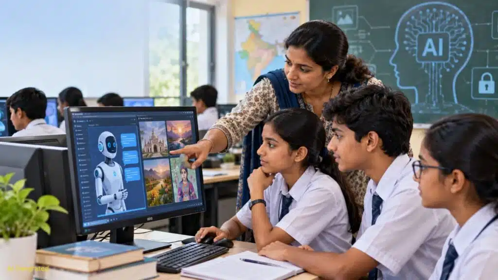 NCERT AI Module: कक्षा 9 से 12 तक के छात्रों को AI की पढ़ाई, डीपफेक और डेटा प्राइवेसी पर मिलेगा 20 घंटे का प्रशिक्षण NCERT AI Module