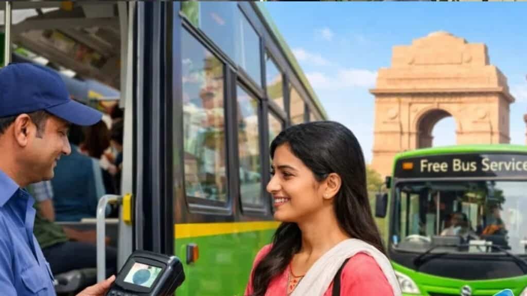 Delhi Bus Pink Ticket