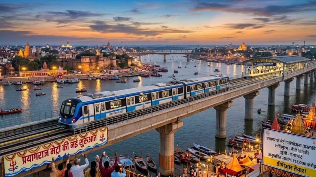 संगम नगरी में दौड़ेगी मेट्रो! शांतिपुरम से नैनी और झूंसी से एयरपोर्ट तक कनेक्टिविटी, 12 हजार करोड़ की DPR तैयार Prayagraj Metro Project