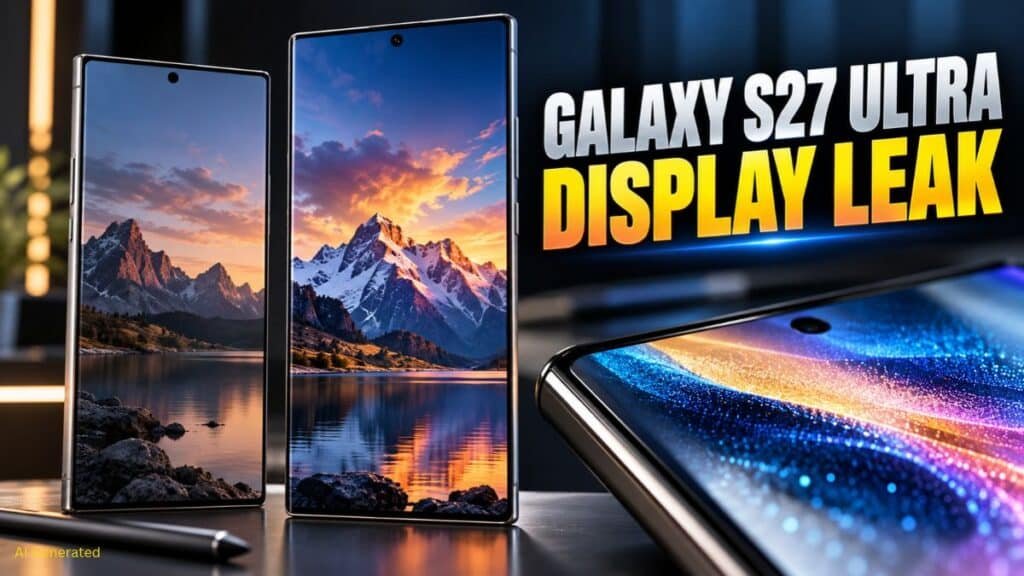 Samsung Galaxy S27 Ultra: डिजाइन में बड़ा बदलाव नहीं, S26 Ultra जैसा ही रहेगा डिस्प्ले Samsung Galaxy S27 Ultra