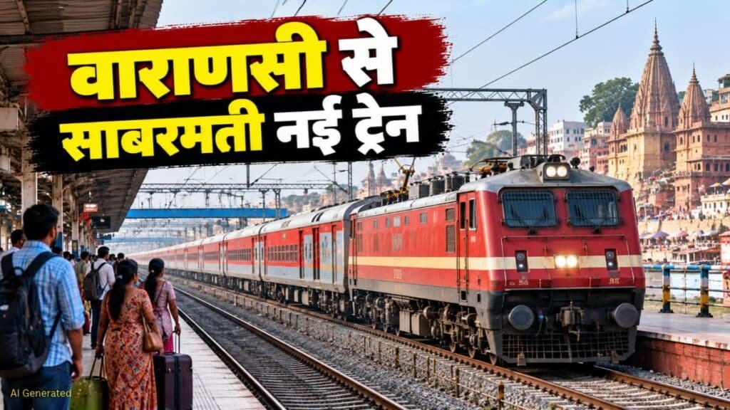 वाराणसी से अहमदाबाद के लिए रोजाना नई एक्सप्रेस ट्रेन, जानें रूट, टाइमिंग और ठहराव Varanasi Sabarmati Train