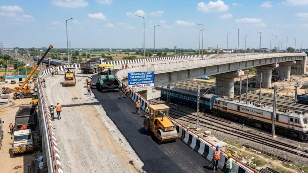 कानपुर-लखनऊ जाने वालों के लिए बड़ी राहत! 31 अक्टूबर तक तैयार होगा सरैया ROB, जाजमऊ पुल की मरम्मत का रास्ता भी खुलेगा saraiya railway overbridge